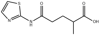 2-METHYL-4-(THIAZOL-2-YLCARBAMOYL)-BUTYRIC ACID Struktur