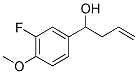 4-(3-FLUORO-4-METHOXYPHENYL)-1-BUTEN-4-OL Struktur