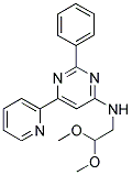 N-(2,2-DIMETHOXYETHYL)-2-PHENYL-6-PYRIDIN-2-YLPYRIMIDIN-4-AMINE Struktur