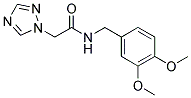 N-(3,4-DIMETHOXYBENZYL)-2-(1H-1,2,4-TRIAZOL-1-YL)ACETAMIDE Struktur