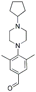 4-(4-CYCLOPENTYLPIPERAZIN-1-YL)-3,5-DIMETHYLBENZALDEHYDE Struktur