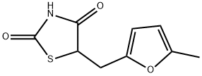 5-[(5-METHYL-2-FURYL)METHYL]-1,3-THIAZOLANE-2,4-DIONE Struktur