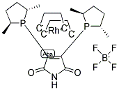 (+)-2,3-BIS[(2S,5S)-2,5-DIMETHYLPHOSPHOLANYL]MALEIC IMIDE(1,5-CYCLOOCTADIENE)RHODIUM (I) TETRAFLUOROBORATE Struktur