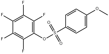 2,3,4,5,6-PENTAFLUOROPHENYL 4-METHOXYBENZENESULFONATE Struktur