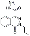 4-OXO-3-PROPYL-3,4-DIHYDRO-PHTHALAZINE-1-CARBOXYLIC ACID HYDRAZIDE Struktur