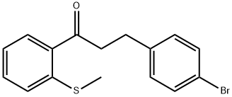 3-(4-BROMOPHENYL)-2'-THIOMETHYLPROPIOPHENONE Struktur