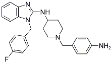 [1-(4-AMINO-BENZYL)-PIPERIDIN-4-YL]-[1-(4-FLUORO-BENZYL)-1H-BENZOIMIDAZOL-2-YL]-AMINE Struktur