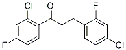 2'-CHLORO-3-(4-CHLORO-2-FLUOROPHENYL)-4'-FLUOROPROPIOPHENONE Struktur