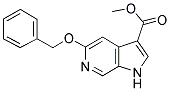 5-BENZYLOXY-1H-PYRROLO[2,3-C]PYRIDINE-3-CARBOXYLIC ACID METHYL ESTER Struktur