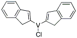 CHLOROBIS(INDENYL)VANADIUM (III) Struktur