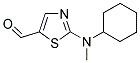 2-[CYCLOHEXYL(METHYL)AMINO]-1,3-THIAZOLE-5-CARBALDEHYDE Struktur