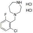 1-(2-CHLORO-6-FLUORO-BENZYL)-HOMOPIPERAZINE 2 HCL Struktur