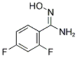 2,4-DIFLUORO-N-HYDROXY-BENZAMIDINE Struktur