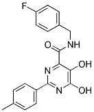 5,6-DIHYDROXY-2-P-TOLYL-PYRIMIDINE-4-CARBOXYLIC ACID 4-FLUORO-BENZYLAMIDE Struktur