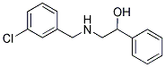 2-((3-CHLOROBENZYL)AMINO)-1-PHENYLETHANOL Struktur