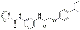 N-(3-(2-(4-SEC-BUTYLPHENOXY)ACETAMIDO)PHENYL)FURAN-2-CARBOXAMIDE Struktur