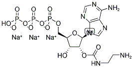 2'/3'-O-(2-AMINOETHYL-CARBAMOYL)-ADENOSINE-5'-TRIPHOSPHATE, SODIUM SALT Struktur