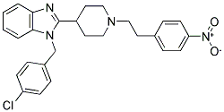 1-(4-CHLORO-BENZYL)-2-(1-[2-(4-NITRO-PHENYL)-ETHYL]-PIPERIDIN-4-YL)-1H-BENZOIMIDAZOLE Struktur