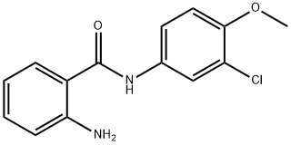 2-AMINO-N-(3-CHLORO-4-METHOXY-PHENYL)-BENZAMIDE Struktur