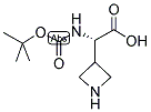 (S)-AZETIDIN-3-YL-TERT-BUTOXYCARBONYLAMINO-ACETIC ACID Struktur