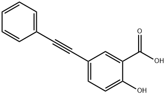 2-HYDROXY-5-PHENYLETHYNYL-BENZOIC ACID Struktur