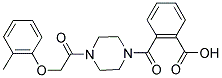 2-((4-[(2-METHYLPHENOXY)ACETYL]PIPERAZIN-1-YL)CARBONYL)BENZOIC ACID Struktur