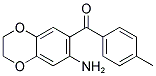 (7-AMINO-2,3-DIHYDRO-BENZO[1,4]DIOXIN-6-YL)-P-TOLYL-METHANONE Struktur