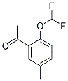 1-(2-DIFLUOROMETHOXY-5-METHYL-PHENYL)-ETHANONE Struktur