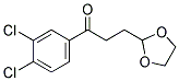 3',4'-DICHLORO-3-(1,3-DIOXOLAN-2-YL)PROPIOPHENONE Struktur