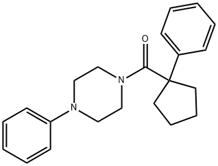 PHENYLCYCLOPENTYL 4-PHENYLPIPERAZINYL KETONE Struktur