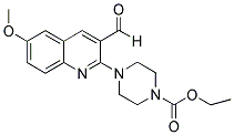 4-(3-FORMYL-6-METHOXY-QUINOLIN-2-YL)-PIPERAZINE-1-CARBOXYLIC ACID ETHYL ESTER Struktur