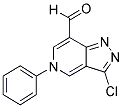 3-CHLORO-5-PHENYL-5H-PYRAZOLO[4,3-C]PYRIDINE-7-CARBALDEHYDE Struktur