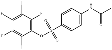 2,3,4,5,6-PENTAFLUOROPHENYL 4-(ACETYLAMINO)BENZENESULFONATE Struktur