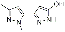 2',5'-DIMETHYL-1H,2'H-[3,3']BIPYRAZOLYL-5-OL Struktur