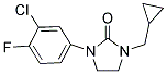 1-(3-CHLORO-4-FLUOROPHENYL)-3-(CYCLOPROPYLMETHYL)IMIDAZOLIDIN-2-ONE Struktur