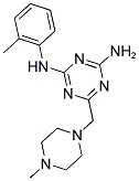 N-(2-METHYLPHENYL)-6-[(4-METHYLPIPERAZIN-1-YL)METHYL]-1,3,5-TRIAZINE-2,4-DIAMINE Struktur