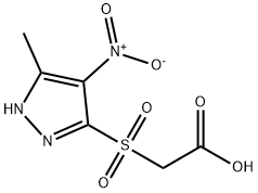 (5-METHYL-4-NITRO-2 H-PYRAZOLE-3-SULFONYL)-ACETIC ACID Struktur