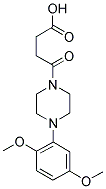 4-[4-(2,5-DIMETHOXYPHENYL)PIPERAZIN-1-YL]-4-OXOBUTANOIC ACID Struktur