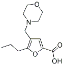 4-MORPHOLIN-4-YLMETHYL-5-PROPYL-FURAN-2-CARBOXYLIC ACID Struktur