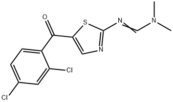 N'-[5-(2,4-DICHLOROBENZOYL)-1,3-THIAZOL-2-YL]-N,N-DIMETHYLIMINOFORMAMIDE Struktur