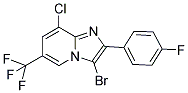 3-BROMO-8-CHLORO-2-(4-FLUOROPHENYL)-6-(TRIFLUOROMETHYL)IMIDAZO[1,2-A]PYRIDINE Struktur