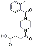 4-[4-(2-METHYL-BENZOYL)-PIPERAZIN-1-YL]-4-OXO-BUTYRIC ACID Struktur