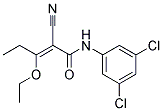 (Z)-2-CYANO-N'-1'-(3,5-DICHLOROPHENYL)-3-ETHOXY-2-PENTENAMIDE Struktur