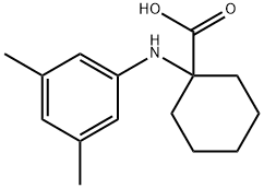 1-(3,5-DIMETHYL-PHENYLAMINO)-CYCLOHEXANECARBOXYLIC ACID Struktur