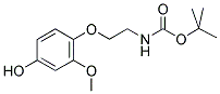 N-T-BOC-2-(4-HYDROXY-2-METHOXYPHENOXY)-ETHYLAMINE Struktur