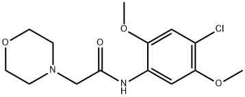 N-(4-CHLORO-2,5-DIMETHOXYPHENYL)-2-MORPHOLINOACETAMIDE Struktur