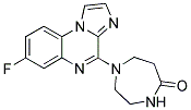 1-(7-FLUOROIMIDAZO[1,2-A]QUINOXALIN-4-YL)-1,4-DIAZEPAN-5-ONE Struktur