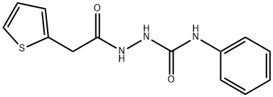 N-((PHENYLAMINO)CARBONYLAMINO)-2-(2-THIENYL)ETHANAMIDE Struktur