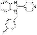 1-(4-FLUORO-BENZYL)-2-PYRIDIN-4-YL-1H-BENZOIMIDAZOLE Struktur