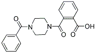 2-[(4-BENZOYLPIPERAZIN-1-YL)CARBONYL]BENZOIC ACID Struktur